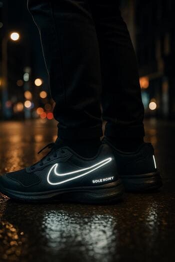 Gece vardiyası sonrası SolePoint Night Shift ayakkabısıyla yürüyen müşteri