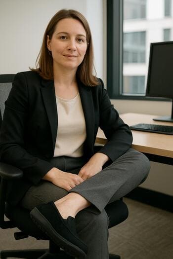 Ofis çıkışı SolePoint loafer giyen müşteri