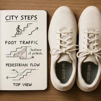 Stüdyo masasındaki not defterinde şehir adım notları