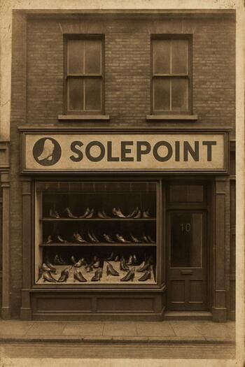 SolePoint'in ilk mağaza cephesi ve ışıklı logosu