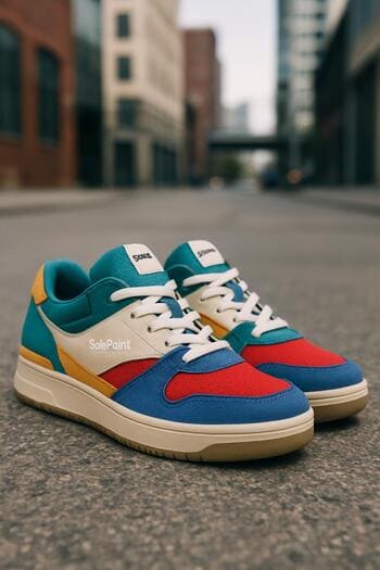 İlkbahar sokaklarında neon detaylı SolePoint spor ayakkabı