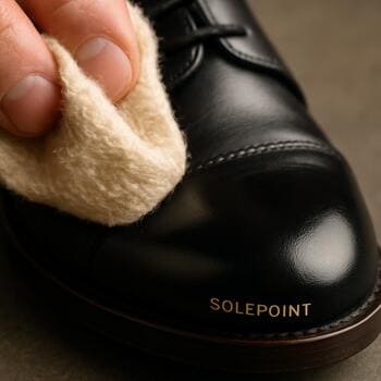 Parlatma bezi ile cilalanan SolePoint loafer modeli