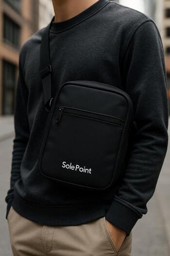 SolePoint çantası ve spor ayakkabı kombinli şehir stili